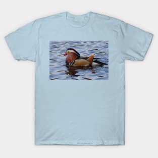 Mandarin duck on the River Wansbeck T-Shirt